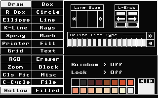 GB Paint atari screenshot